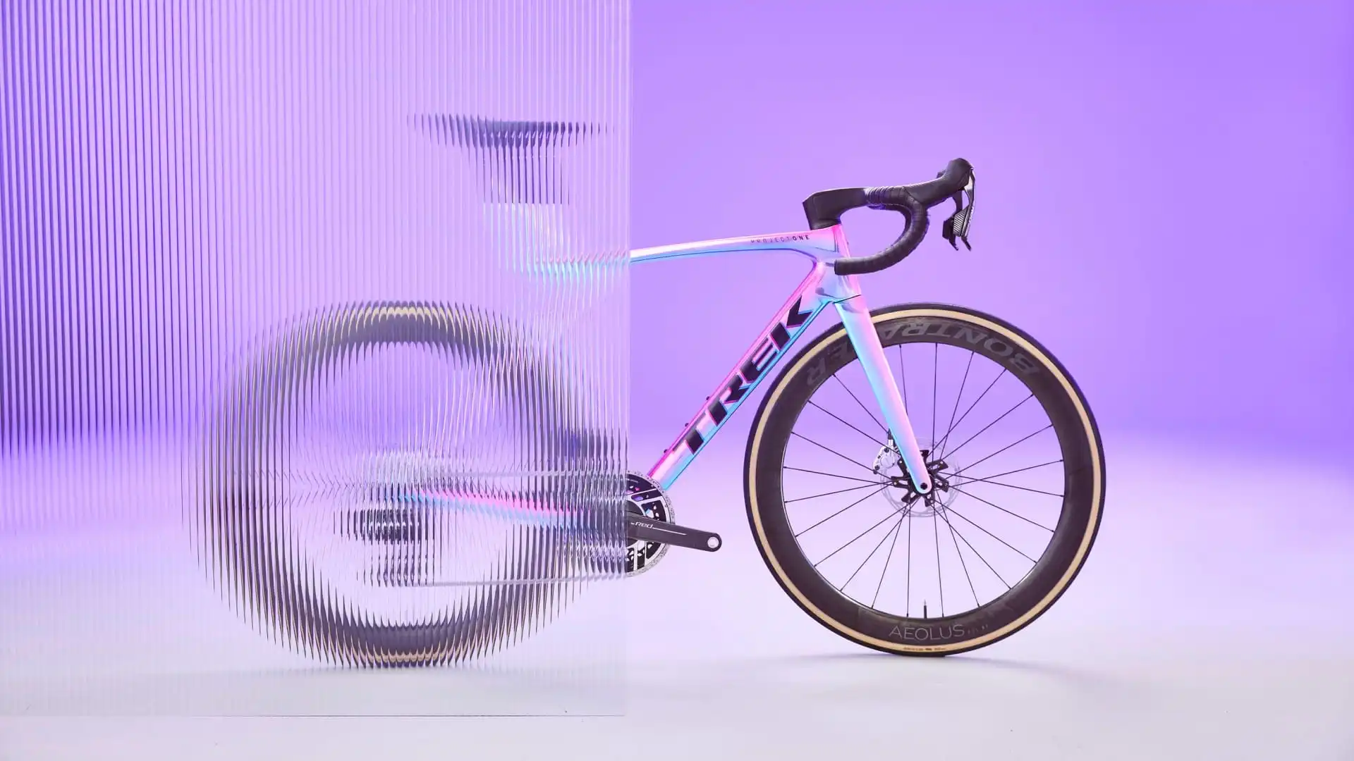 The Madone in the all‑new Chroma Synthwave ICON paint scheme